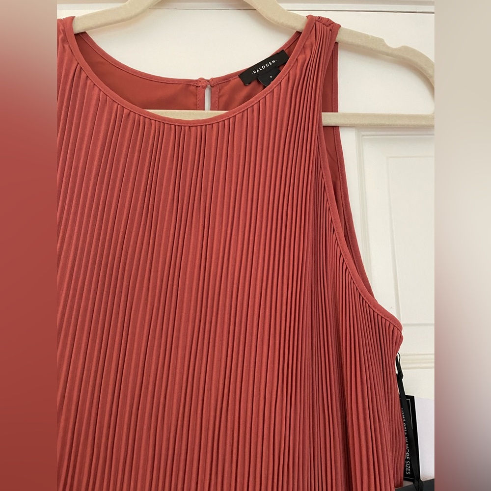 NWT Halogen Pleated Dress